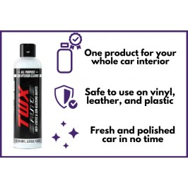 TWX® Auto Interior - Dezynfekuje i czyści, a także zabija wirusy, zarazki i bakterie